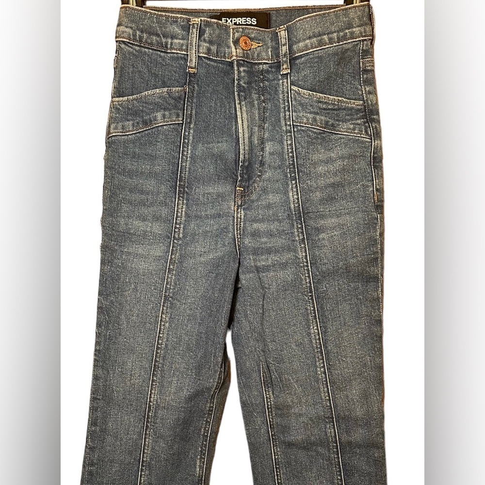 Express straight super high-rise jeans size 0